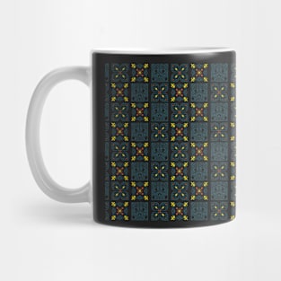 Blue Portuguese tile pattern Mug